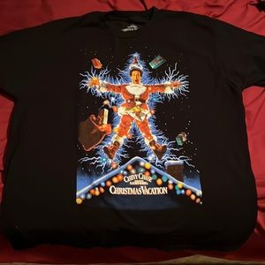 National Lampoon’s Christmas Vacation Clark Griswold Chevy Chase Santa T-shirt
